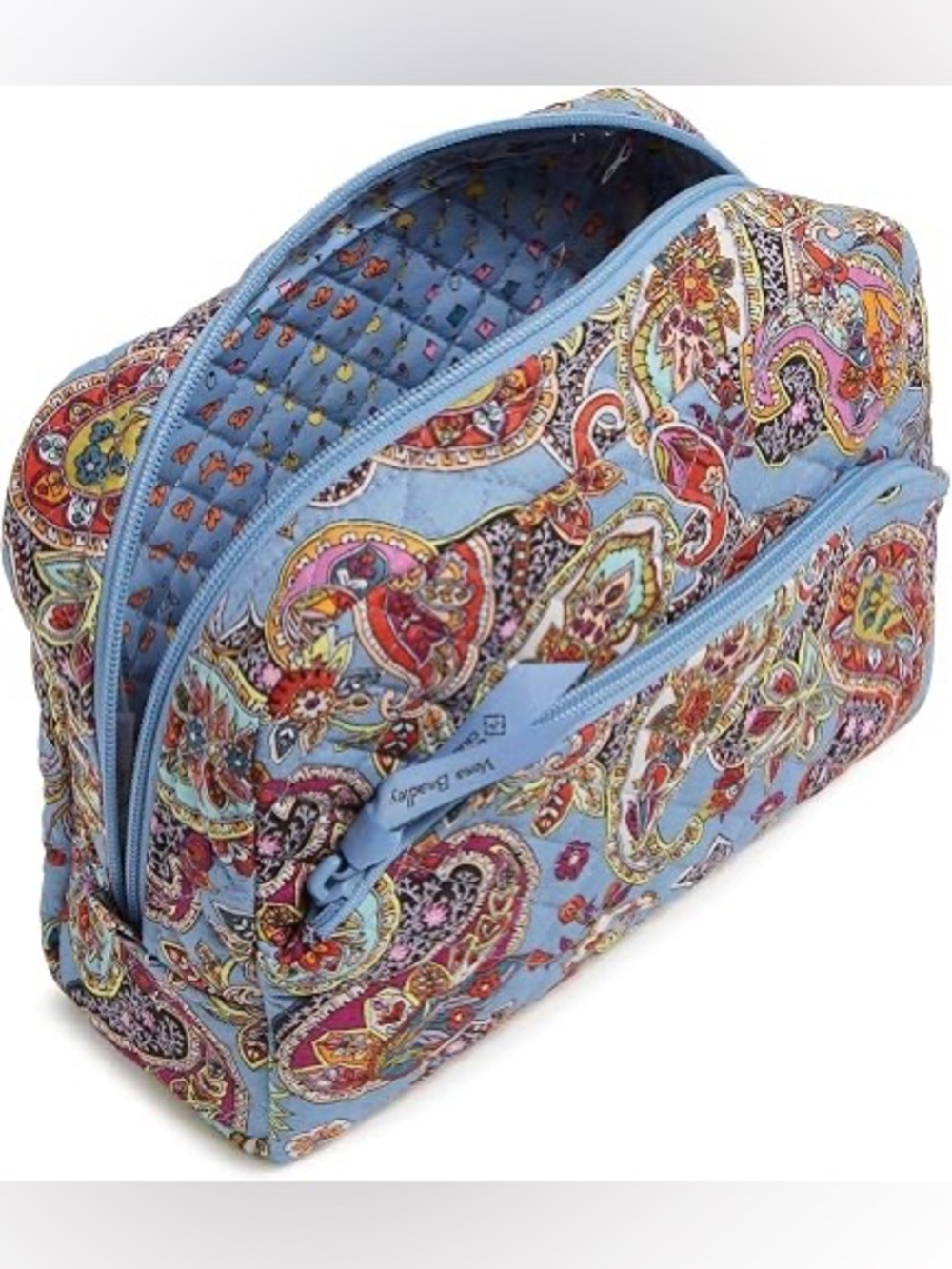 Vera Bradley Large Cosmetic Bag In Provence Paisley NEW